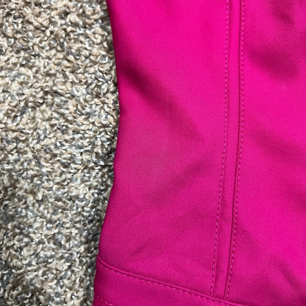 WHBM BLAZER JACKET HOT PINK 3/4 SLEEVES STRETCH SILVER ZIPPER SIZE 8 MEDIUM - Picture 12 of 16